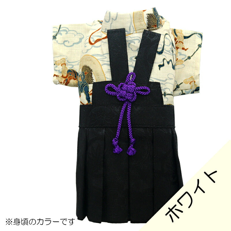 【着物 犬 服 犬の服 秋服 冬服用】男振り袴 雅神(がしん)《名入れ可能》【日本製 和柄 お正月 初詣 七五三 はかまドッグ ペット ウェア ダックス トイプードル チワワ タムベディ かっこいい ポメラニアン】