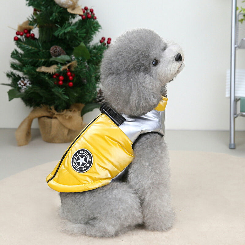 【犬服 犬 服 犬の服 秋服 冬服用】グッドラックアウター【背中開きファスナー ハーネス不要 ボ ア寒さ対策ドッグ ペット ウェア ダックス トイプードル チワワ タムベディ かっこいい パグ】[CN]
