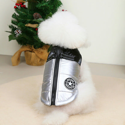 【犬服 犬 服 犬の服 秋服 冬服用】グッドラックアウター【背中開きファスナー ハーネス不要 ボ ア寒さ対策ドッグ ペット ウェア ダックス トイプードル チワワ タムベディ かっこいい パグ】[CN]