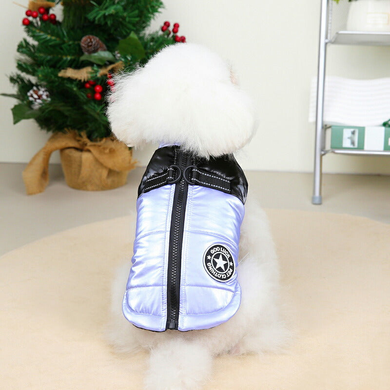 【犬服 犬 服 犬の服 秋服 冬服用】グッドラックアウター【背中開きファスナー ハーネス不要 ボ ア寒さ対策ドッグ ペット ウェア ダックス トイプードル チワワ タムベディ かっこいい パグ】[CN]