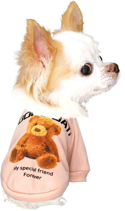 【犬服 犬 服 犬の服 名入れ 秋服 冬服用】グッデイベアトレーナー【ドッグウェア クマ プリント 裏起毛 ペット ダックス トイプードル チワワ タムベディおしゃれ ポメラニアン】[CN][GI]