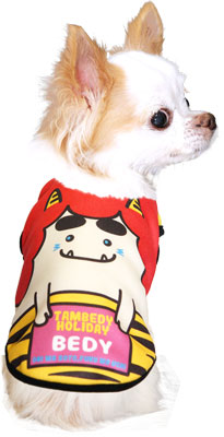 【犬服 犬 服 犬の服 秋服 冬服用 名入れ】愛犬のお名前入り ゴロピカ5 【ドッグウェア 鬼 節分 豆まき 雷 カミナリ チワワ ダックス トイプードル おもしろい マルチーズ タムベディ】(S/3/N/H/)