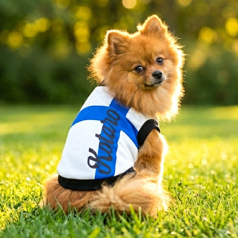 【犬服 犬 服 犬の服 秋服 冬服用】愛犬のお名前入り グランドクロス 【 袖あり 日本製 オリジナル ドッグ ペット ウェア ダックス トイプードル チワワ タムベディ かっこいい パグ】(S/3/RI/H/)