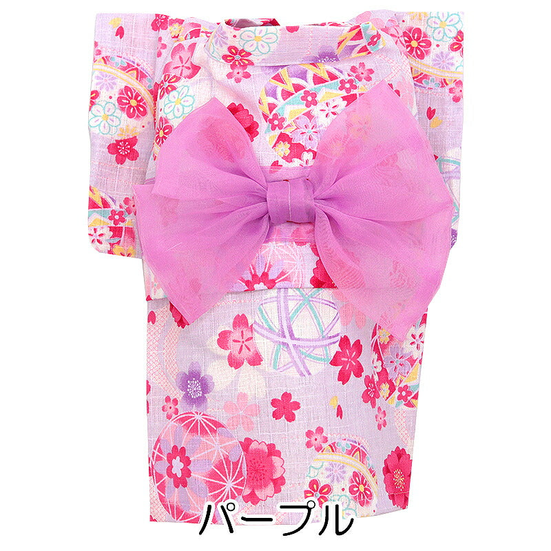【犬服 犬 服 犬の服　春服 夏服用】華やぎてまり浴衣 ゆかた 《名入れ可能》《コサージュ別売》【日本製　夏 祭り 和服 花火大会 七五三 ドッグ ペット ウェア ダックス トイプードル チワワ タムベディ 美しい シーズー】