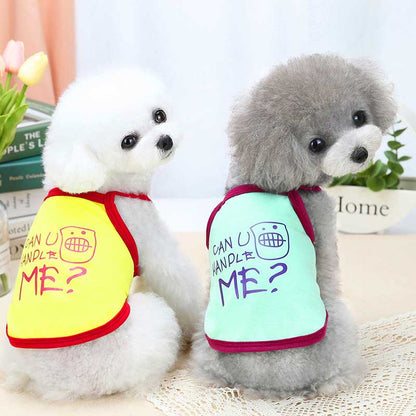 【犬 夏服 犬の服 春服用】《名入れ可能》ハンドルミーキャミ【ドッグウェア ペット アウトレット ダックス トイプードル チワワ 服 タムベディ かわいい マルチーズ】[CN]