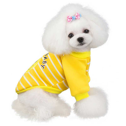【犬服 犬 服 犬の服】ハッピーベイビートレーナー【ドッグウェア ペット ニコちゃん スマイル ボーダー アウトレット ダックス トイプードル チワワ 服 タムベディ おしゃれ シーズー】[CN]