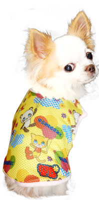 【犬服 犬 服 犬の服】ハッピーバルーン メッシュシャツ【ドッグウェア ペット チワワ ダックス トイプードル おしゃれ フレンチブルドッグ タムベディ】