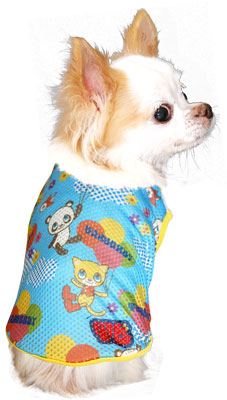 【犬服 犬 服 犬の服】ハッピーバルーン メッシュシャツ【ドッグウェア ペット チワワ ダックス トイプードル おしゃれ フレンチブルドッグ タムベディ】