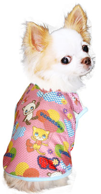 【犬服 犬 服 犬の服】ハッピーバルーン メッシュシャツ【ドッグウェア ペット チワワ ダックス トイプードル おしゃれ フレンチブルドッグ タムベディ】