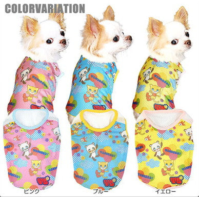 【犬服 犬 服 犬の服】ハッピーバルーン メッシュシャツ【ドッグウェア ペット チワワ ダックス トイプードル おしゃれ フレンチブルドッグ タムベディ】