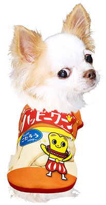 【犬服 犬 服 秋冬 犬の服 ドッグウェア 名入れ】愛犬のお名前入りハッピーワーン【パロディ お菓子 スナック チワワ ダックス トイプードル おもしろ ヨーキー タムベディ】(S/3/N/H/)