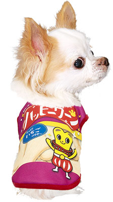 【犬服 犬 服 秋冬 犬の服 ドッグウェア 名入れ】愛犬のお名前入りハッピーワーン【パロディ お菓子 スナック チワワ ダックス トイプードル おもしろ ヨーキー タムベディ】(S/3/N/H/)
