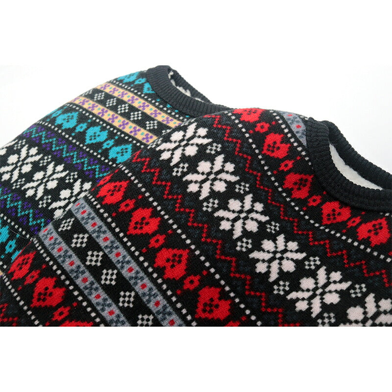 【犬服 犬 服 犬の服 秋服 冬服用】ハートノルディックセーター【裏起毛裏起毛 フワフワ 寒さ対策 幾何学模様 ドッグ ペット ウェア ダックス トイプードル チワワ タムベディおしゃれ マルチーズ】[CN][GI]