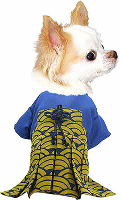 【犬 着物 犬の服】男振り袴(はかま)飛鷹《名入れ可能》【男の子 ドッグウェア ペット 正月 七五三 ダックス トイプードル チワワ タムベディ かっこいい パピヨン 着せやすい】