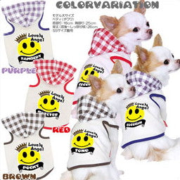 【犬服 犬 服 犬の服 名入れ】愛犬のお名前入り スマイルキング パーカー [GI]【ドッグウェア ニコちゃん クロス トイプードル チワワ ダックス かっこいい ポメラニアン タムベディ】(O/F/T/L/)