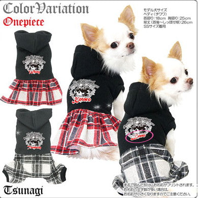【犬服 犬 服 秋冬 犬の服 ドッグウェア 名入れ】愛犬のお名前入り エクスペリエンス つなぎ＆ワンピース [GI]【ペットウェア 男の子 女の子 チワワ ダックス トイプードル かっこいい タムベディ】(L/)
