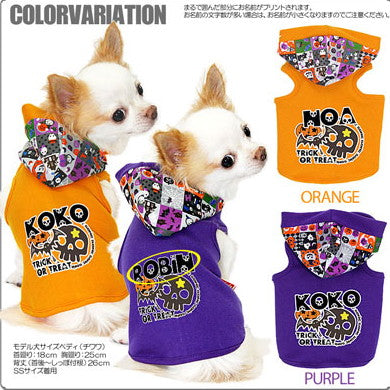 【犬服 犬 服 犬の服 名入れ ハロウィン 秋服 冬服用】愛犬のお名前入り ハロウィン バットマン パーカー [GI]【ドッグウェア かぼちゃ ダックス トイプードル チワワ かっこいい ヨーキー タムベディ】(O/F/T/L/)