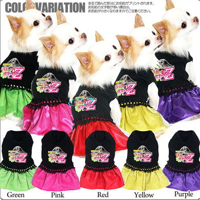 【犬服 犬 服 犬の服 名入れ】愛犬のお名前入り 愛犬ヒロインクローバーＺ ワンピース【ドッグウェア パロディ 女の子 チワワ ダックス トイプードル かっこいい ヨーキー タムベディ】(L/)[GI]