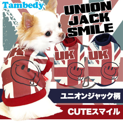 【犬服 犬 服 犬の服】ユニオンジャックスマイル(3D)【ドッグウェア 国旗 トイプードル チワワ ダックス かっこいい シュナウザー タムベディ】