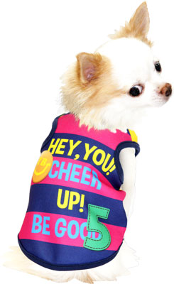 【犬服 犬 服 犬の服】TBカラフル5 タンクトップ(3D)【ドッグウェア ボーダー トイプードル チワワ ダックス かわいい 柴犬 タムベディ】