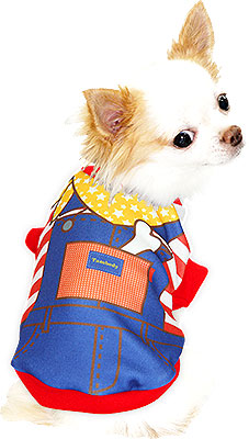 【犬服 犬 服 犬の服】カントリードッグ (3D)【ドッグウェア ペット オーバーオール風 チワワ ダックス トイプードル かわいい ポメラニアン タムベディ】