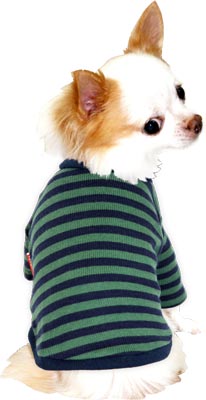 【犬服 犬 服 秋冬 犬の服】《名入れ可能》ボーダーロングスリーブ シャツ 長袖 【ドッグウェア ペット 寒さ対策 チワワ ダックス トイプードル タムベディ かわいい ヨーキー】