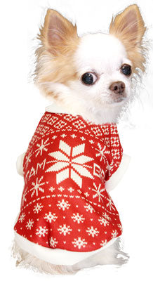 【犬服 犬 服 秋冬 犬の服】スノークリスタル (3D)【クリスマス ドッグウェア ノルディック トイプードル チワワ ダックス おしゃれ パグ タムベディ】