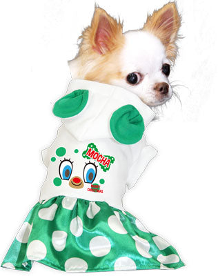 【犬服 犬 服 秋冬 犬の服 名入れ クリスマス秋服 冬服用】愛犬のお名前入り メリークリスマス キュートフェイスワンピース【ドッグウェア 女の子 トイプードル チワワ ダックス かわいい タムベディ】(H/)