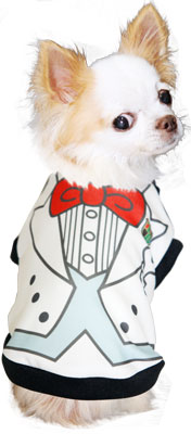 【犬服 犬 服 犬の服】タキシードシャツ (3D)【ドッグウェア ハート ダックス トイプードル チワワ かわいい パピヨン タムベディ タムベディ】