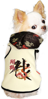 【犬服 犬 服 犬の服 名入れ】愛犬のお名前入り 龍王 パーカー【ドッグウェア 和柄 パピー チワワ ダックス トイプードル かっこいい ヨーキー】( タムベディO/3/T/H/)