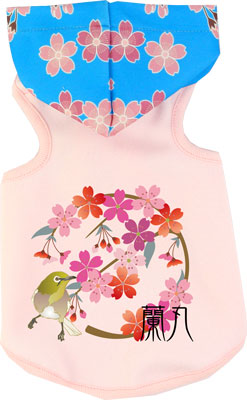 【犬服 犬 服 犬の服 名入れ】愛犬のお名前入り 美桜 パーカー【ドッグウェア ペット 和柄 パピー ダックス トイプードル チワワ おしゃれ シュナウザー タムベディ】(O/3/T/H/)