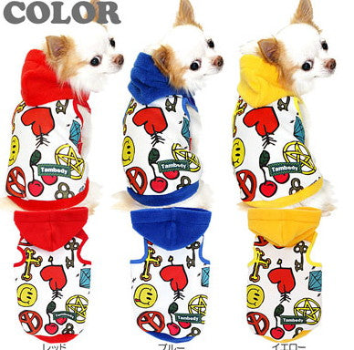 【犬服 犬 服 秋冬 犬の服】ジャンプアップ パーカー フリース【ドッグウェア ぽかぽか 寒さ対策 トイプードル チワワ ダックス タムベディ おもしろ シーズー】