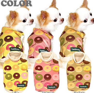【犬服 犬 服 犬の服】ＴＢドーナツ シャツ(3D)【ドッグウェア ダックス トイプードル チワワ かわいい シーズー タムベディ】