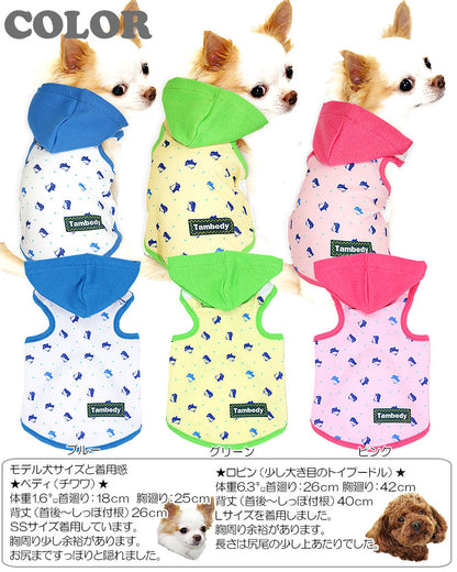 【犬服 犬 服 犬の服 春服 夏服用】ひんやり 接触冷感素材 クール ペンギン パーカー(BW)【ドッグウェア ペット チワワ ダックス トイプードル タムベディ かわいい豆柴 暑さ対策 熱中症対策】