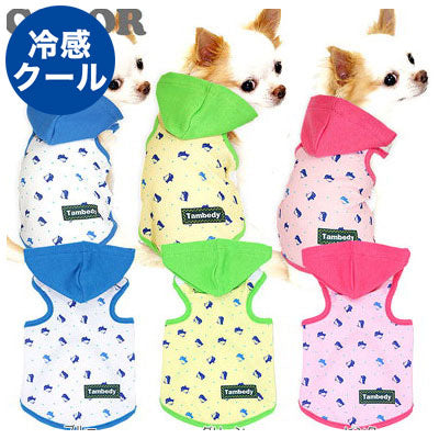 【犬服 犬 服 犬の服 春服 夏服用】ひんやり 接触冷感素材 クール ペンギン パーカー(BW)【ドッグウェア ペット チワワ ダックス トイプードル タムベディ かわいい豆柴 暑さ対策 熱中症対策】