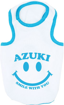 【予約商品7月上旬発送】＼名入れ服★1680円／お試し【犬服 犬 服 夏服用 犬の服 ひんやり 接触冷感素材 クール】愛犬のお名前入り スマイルウィズユー タンクトップ【ドッグウェア トイプードル チワワ ダックス 小型犬 暑さ対策 タムベディ】(O/B/T/H/)