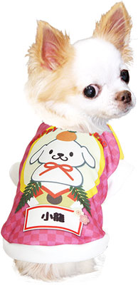 【犬服 犬 服 秋冬 犬の服 名入れ】愛犬のお名前入り 鏡餅わんこ シャツ【ドッグウェア 年賀状 おもち 子年 新年 祝 お正月 チワワ ダックス トイプードル おもしろい ポメラニアン タムベディ】(S/3/RI/H/)