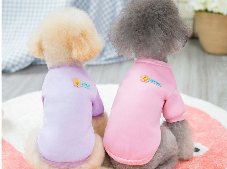 【犬服 犬 服 犬の服 秋服 冬服用】キープファイトシャツ《名入れ可能》【レーナーワッペンドッグ ペット ウェア ダックス トイプードル チワワ タムベディ おしゃれ ポメラニアン】[CN]