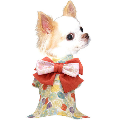 【犬服 犬 服 犬の服 秋服 冬服用】艶やか晴れ着 湖条(こじょう)《名入れ可能》《コサージュ別売》【着物 お正月 初詣 年賀状 七五三 ドッグ ペット ウェア ダックス トイプードル チワワ タムベディ マルチーズ】