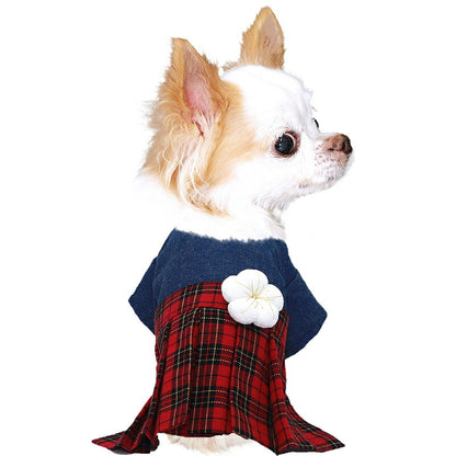 【犬服 犬 服 犬の服 秋服 冬服用】うららか袴 小澄(こすみ)《名入れ可能》【着物 和装 お正月 初詣 年賀状 七五三 前開きドッグ ペット ウェア ダックス トイプードル チワワ タムベディキュート マルチーズ】