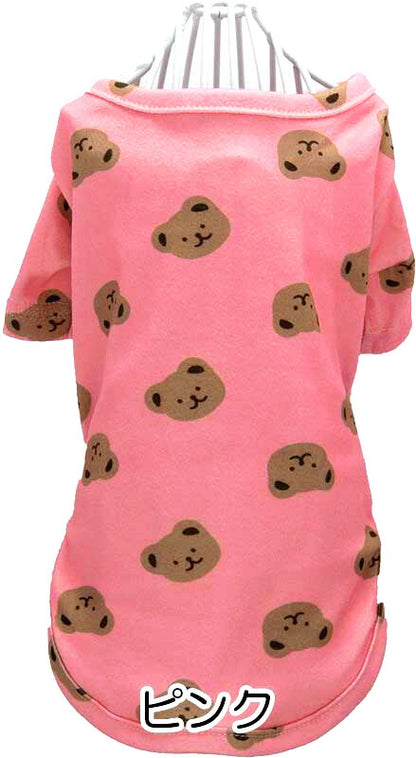 【犬服 犬 服 犬の服 春 夏用 秋】【名入れ可能】くまちゃんシャツ【ベア 抜毛対策対策 冷房対策 ドッグ ペット ウェア ダックス トイプードル チワワ タムベディおしゃれ ポメラニアン】[CN][GI]