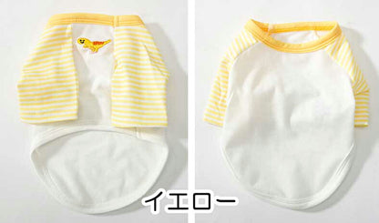 【犬 夏服 犬の服 春服用】《名入れ可能》恐竜のワンポイントシャツ【ドッグウェア ペット 袖あり ボーダー ダックス トイプードル チワワ おしゃれ パグ タムベディ】[CN][GI]