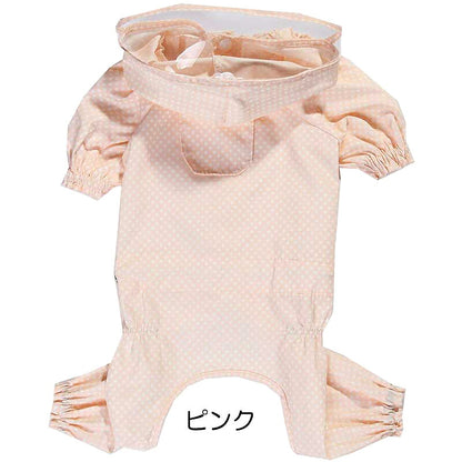 【犬服 犬 服 犬の服】リトルドットレインコート【ドッグウェア 合羽 カッパ 雨具 梅雨 お散歩 チワワ ダックス トイプードル タムベディ かわいい ポメラニアン】[CN]