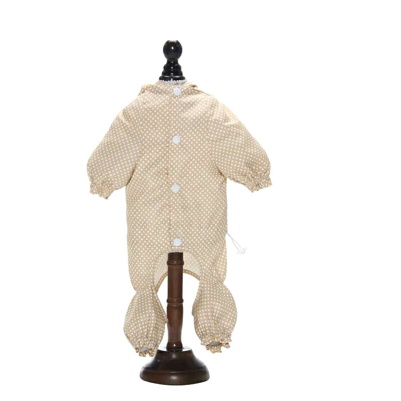【犬服 犬 服 犬の服】リトルドットレインコート【ドッグウェア 合羽 カッパ 雨具 梅雨 お散歩 チワワ ダックス トイプードル タムベディ かわいい ポメラニアン】[CN]