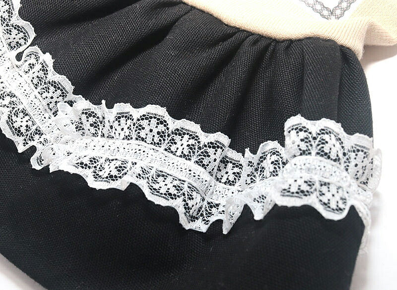 【犬服 犬 服 犬の服 秋服 冬服用】愛犬のお名前入り ラブフォーエバーワンピース【リボン キラキラ レース 日本製ドッグ ペット ウェア ダックス トイプードル チワワ タムベディきれい パピヨン】(O/F/W/L)