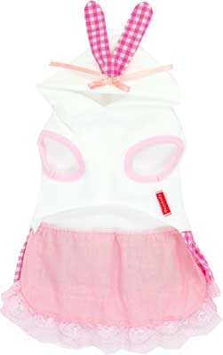 【犬服 犬 服 犬の服 名入れ】愛犬のお名前入り ラブラビット ワンピース 【ドッグウェア トイプードル チワワ ダックス おしゃれ ポメラニアン タムベディ】[GI](H/)