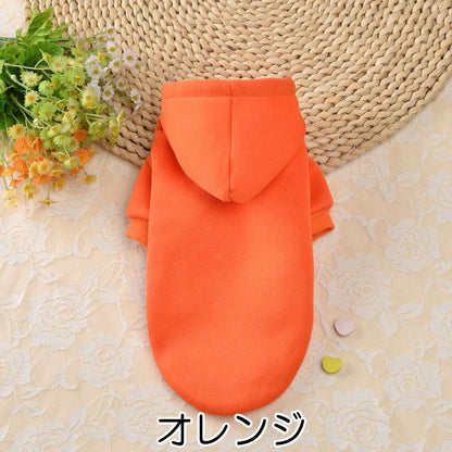 【犬服 犬 服 犬の服 秋服 冬服用】前開き裏起毛あったかパーカー【カラフル 暖かい 寒さ対策ドッグ ペット ウェア ダックス トイプードル チワワ タムベディかっこいい ポメラニアン】【202210】[CN][GI]