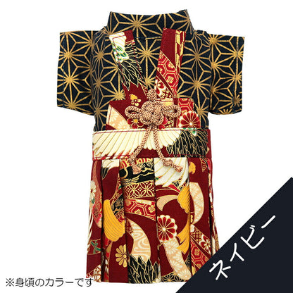 【着物 犬 服 犬の服 秋服 冬服用】男振り袴 万華(まんげ)《名入れ可能》【日本製 和柄 お正月 初詣 七五三 はかまドッグ ペット ウェア ダックス トイプードル チワワ タムベディ おしゃれ パピヨン】