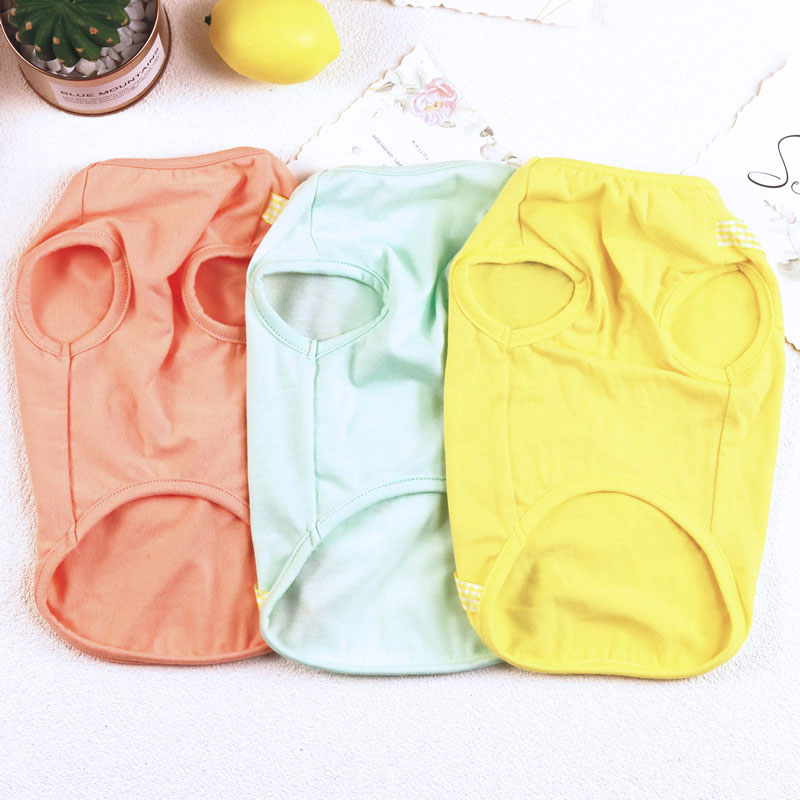 【犬 夏服 犬の服 春服用】目玉焼きシャツ【ドッグウェア たまご モチーフ ノースリーブ ドッグ ペット アウトレット ダックス トイプードル チワワ タムベディおもしろい シーズー】[CN]