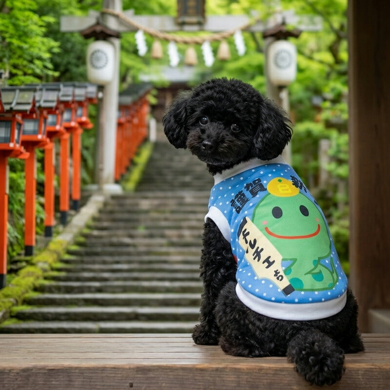 【犬服 犬 服 犬の服 秋服 冬服用】愛犬のお名前入り 謹賀新年巳年シャツ【干支 お正月 年賀状 へび年 日本製 着脱簡単 十二支ドッグ ペット ウェア ダックス トイプードル チワワ タムベディ楽しい 豆柴】(S/3/RI/H/)